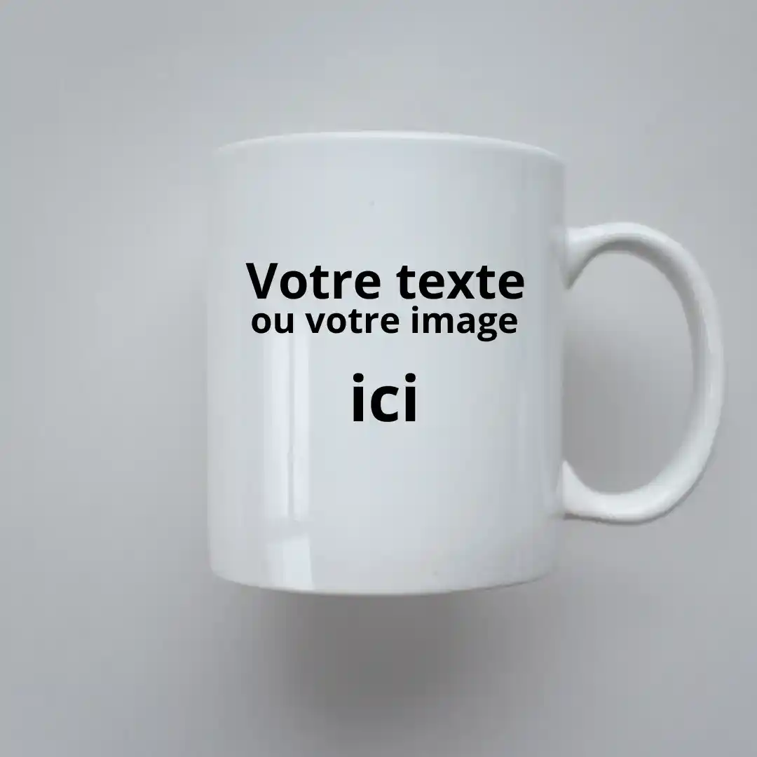 Mug blanc personnalisable